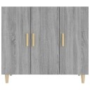 vidaXL Skjenk grå sonoma 90x34x80 cm konstruert tre