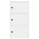 Bokhylle hvit 40x24x77 cm konstruert tre