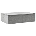 vidaXL Oppbevaringsboks stoff 70x40x18 cm grå