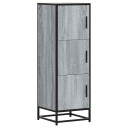 vidaXL Highboard grå sonoma 35,5x35x106,5 cm konstruert tre og metall