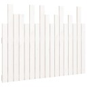 vidaXL Veggmontert sengegavl hvit 108x3x80 cm heltre furu