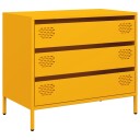  Skjenk sennepsgul 68x39x58,5 cm kaldvalset stål 8721102930522