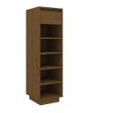 vidaXL Veggskap honningbrun 34x30x105 cm heltre furu