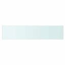 vidaXL Hyllepanel klart glass 90x20 cm