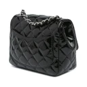 Chanel Mini Square Classic Patent Single Flap Black