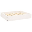 Vidaxl Hundeseng Hvit 51.5X44X9 cm Heltre Furu