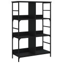  Bokhylle svart 78,5x33x117,5 cm konstruert tre 8721012124103