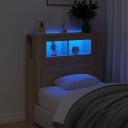  Sengegavl med LED sonoma eik 100x18,5x103,5 cm konstruert tre 8721012259164
