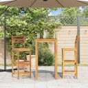 vidaXL Barstoler 2 stk heltre akasie