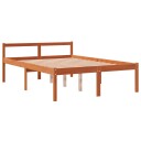 vidaXL Seniorseng voksbrun 135x190 cm heltre furu 8721012314917