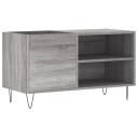  Hifi benk grå sonoma 85x38x48 cm konstruert tre