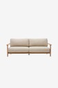 Kave Home   3 seters sofa   tirant   Brun