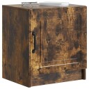  Nattbordskap 2 pcs Røkt Eik 43 x 34,5 x 47 cm Konstruert tre