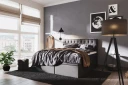 Boxy Box Bed 180x200 cm Svart/Grå