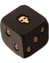 Skulls And Roses   Hodeskalle Gullfarget Terninger 2 Pack