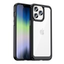 INCOVER iPhone 14 Pro Hybrid Plastdeksel - Gjennomsiktig / Svart