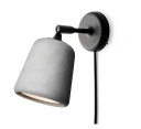 NEW WORKS Materiale Vegglampe Lysegrå Betong