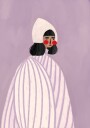 The Woman With the White Hat Poster Plakat / 70x100cm