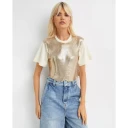 Rabanne Dame Topper Beige M,