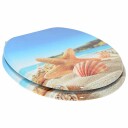  Myk lukking toalettsete Hav musling 44 x 38 cm MDF plater