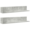  Vegghyller 2 stk betonggrå 100x16,5x16,5 cm konstruert tre 8721158650740