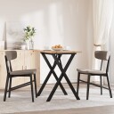  Spisebord X-ramme 80x50x75,5 cm heltre furu og støpejern 3282760