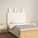 vidaXL Veggmontert sengegavl hvit 82,5x3x80 cm heltre furu