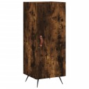 vidaXL Skjenk røkt eik 34,5x34x90 cm konstruert tre