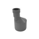 Wavin Reduksjonsrør 75x32mm Lang Grå, Plast - Overvanns- og Drensrør
