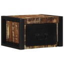  Nattbord 2 stk flerfarget 40x35x25 cm gjenvunnet heltre