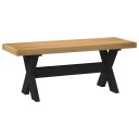 vidaXL Spisebenk NOAIN 120 x 41 x 45 cm Massiv furu Naturlig