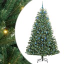  Kunstig sammensatt juletre grønn 210 cm PVC og metall