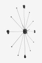 KARE Design Veggklokke Paraply Svart