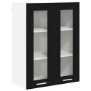  Hengende skap Riga Svart Eik 60 x 31 x 80 cm Konstruert tre