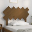 vidaXL Sengegavl honningbrun 104 x 3 x 80,5 cm heltre furu