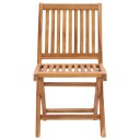 vidaXL Klappstoler 2 stk heltre teak