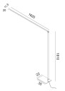 NorDesign Ariel Gulvlampe 36W 3000K Cappucino Touch-dim