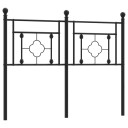  Sengegavl i metall svart 120 cm 8721012249035