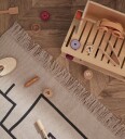 Kids Concept Geometrisk Gulvteppe 90x130 Grått