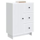  Serviesskap med skuff Hvit 66 x 34,5 x 90 cm Konstruert tre