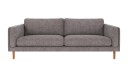 Rowico Home Braden 3 seters sofa Grå Greg 18 Eikben
