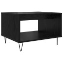 vidaXL Kaffebord Svart eik 60 x 50 x 40 cm Konstruert tre