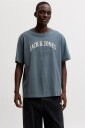 Jack & Jones   T skjorte Jjedenver Logo Tee Ss O Neck Sn   Grå