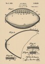 Football Patent 1938 Plakat Plakat / 100x150cm