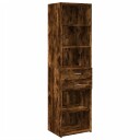  Hylle røkt eik 50x42,5x185 cm konstruert tre 8721102655487