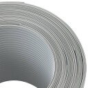 Hageskjermer 10 stk lysegrå 252,5x19 cm PVC