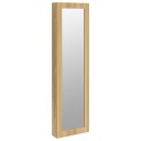 vidaXL Vegghengt smykkeskap med speil 30x8,5x106 cm
