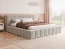 Orvinel Sengeramme 160x200 cm med Oppbevaring   Beige