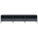  TV-benk antrasitt 202x39x43,5 cm kaldvalset stål 8721102931055