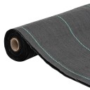 vidaXL Kontrollmatte for ugress svart 0,5x150 m PP
